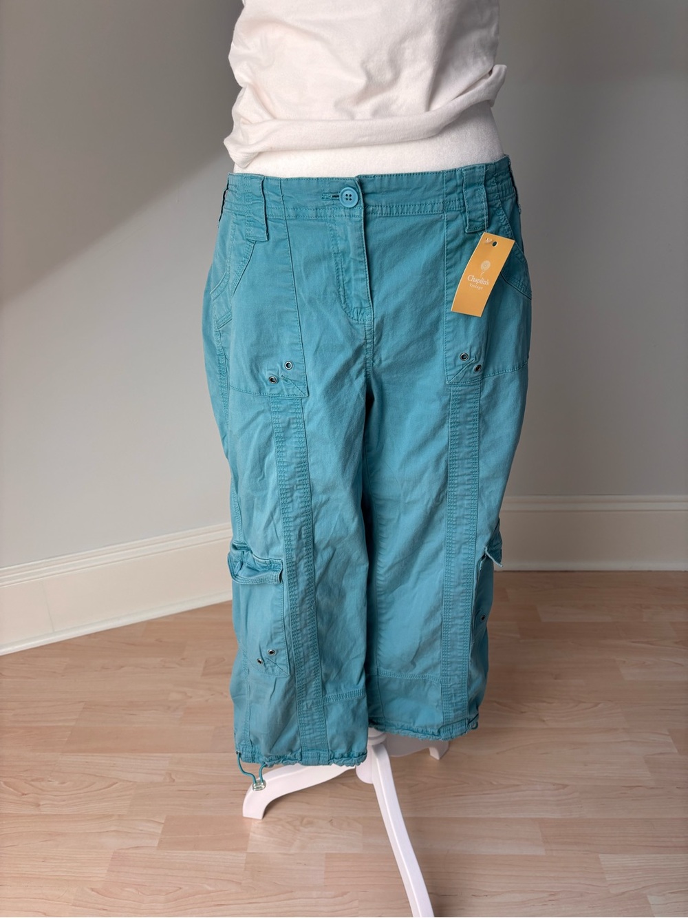 Style & Co. Turquoise Cargo Capris 🩵